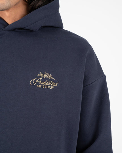 Prohibited PB Leaf Hoodie Donkerblauw