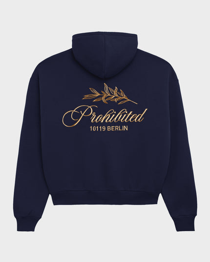 Prohibited PB Leaf Hoodie Donkerblauw