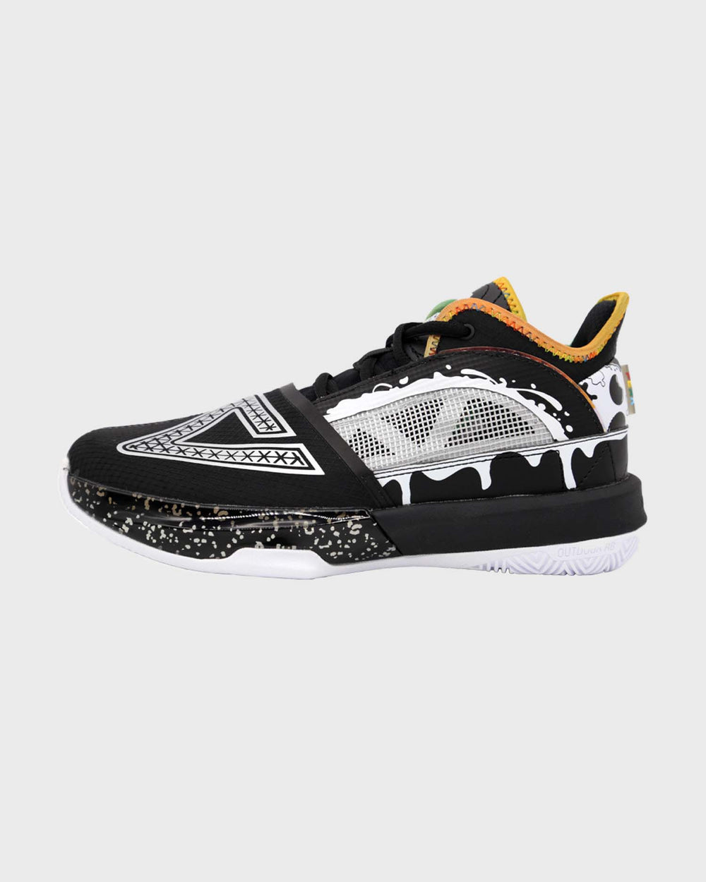 Peak Big Triangle Kinder Basketbalschoen Zwart