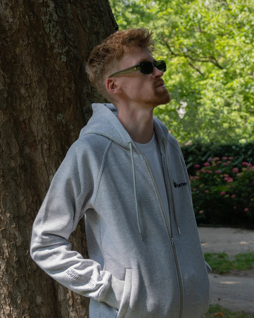 Burned Joggingpak grijs overall zip-hoodie vest joggingbroek