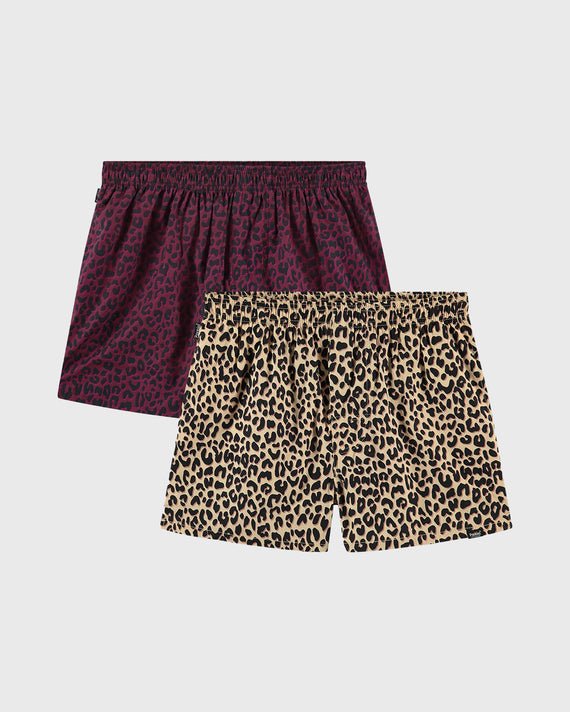 2 Pack Leopard Boxers