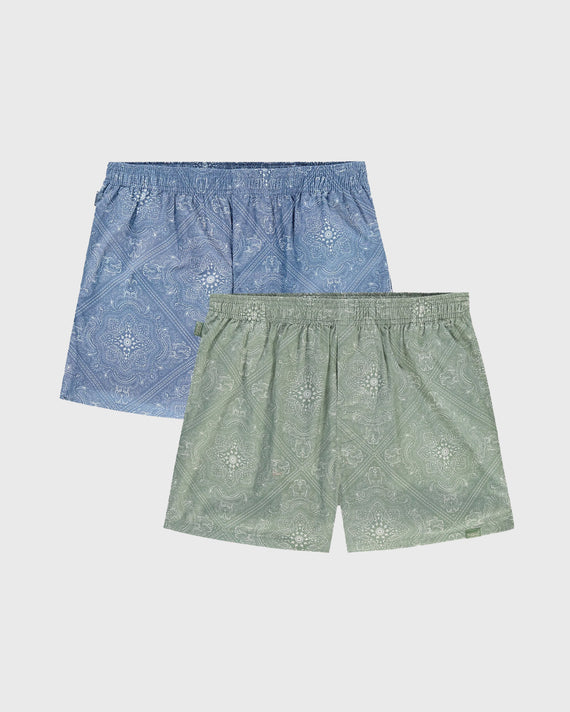 2 Pack Paisley Boxers