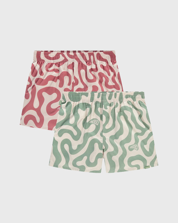 2 Pack Swirls Boxers