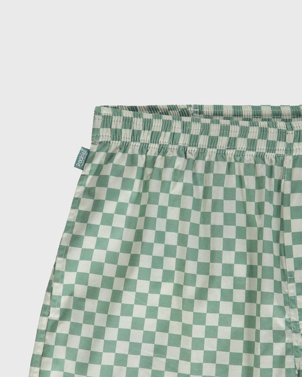 Green Checkered Boxer