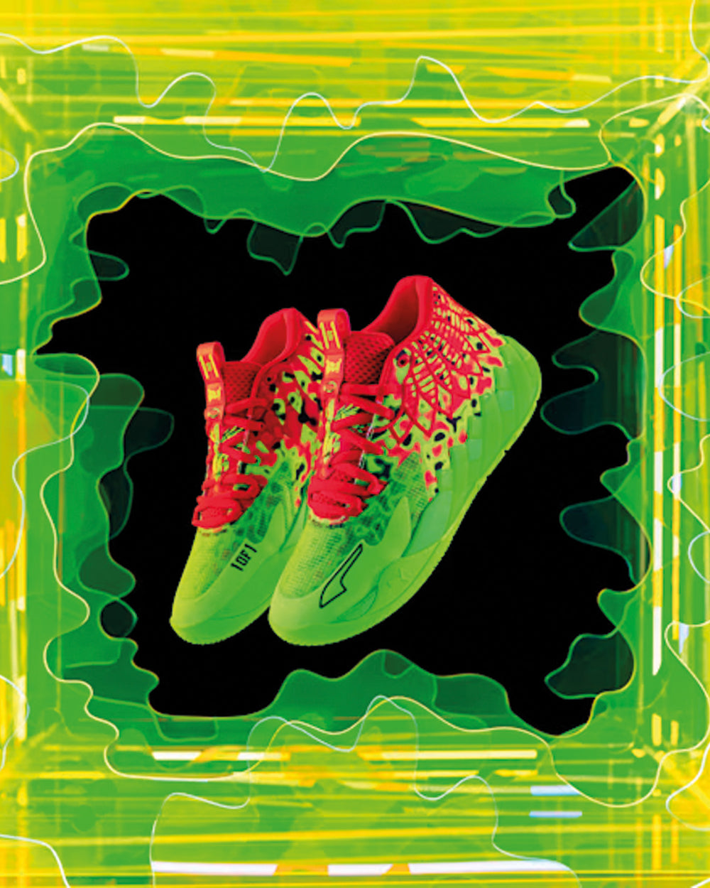 Puma MB.01 Thermal Basketbalschoen Groen