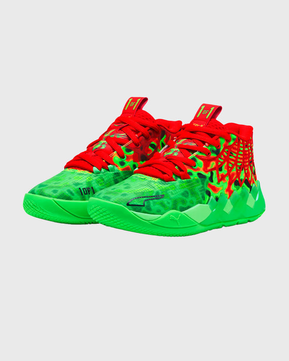 Puma MB.01 Thermal Basketbalschoen Groen JR