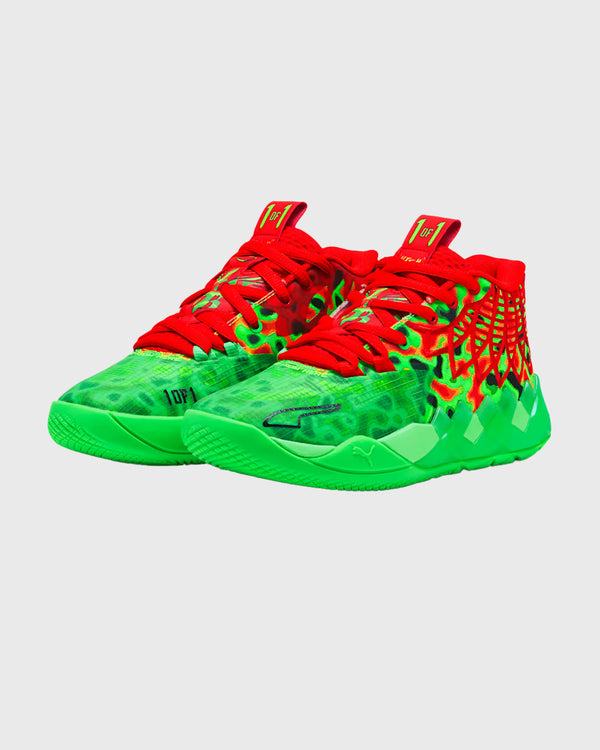 Puma MB.01 Thermal Basketbalschoen Groen JR