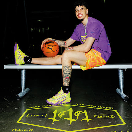 Puma MB.03 Spark Basketbalschoen Geel