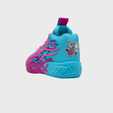 Puma MB.04 DIP Basketbalschoen Roze/Blauw