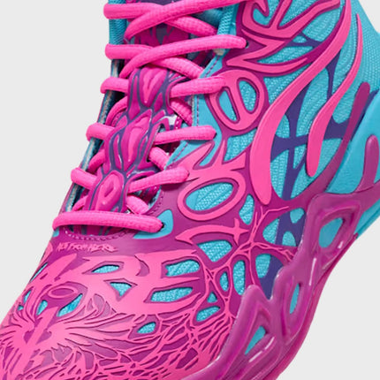 Puma MB.04 DIP Basketbalschoen Roze/Blauw