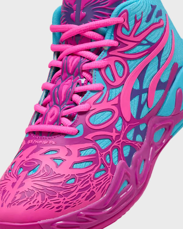 Puma MB.04 DIP Basketbalschoen Roze/Blauw