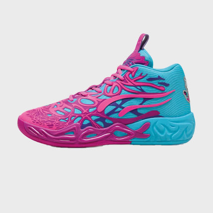 Puma MB.04 DIP Basketbalschoen Roze/Blauw