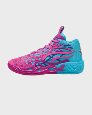 Puma MB.04 DIP Basketbalschoen Roze/Blauw