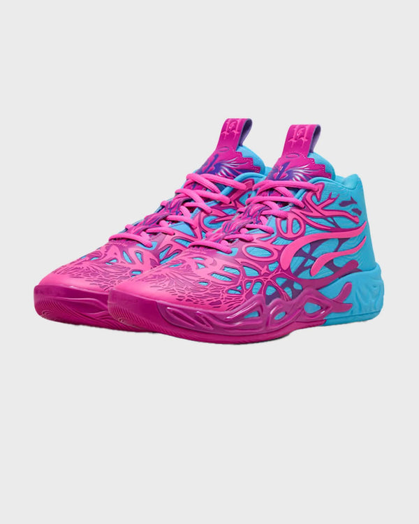 Puma MB.04 DIP Basketbalschoen Roze/Blauw