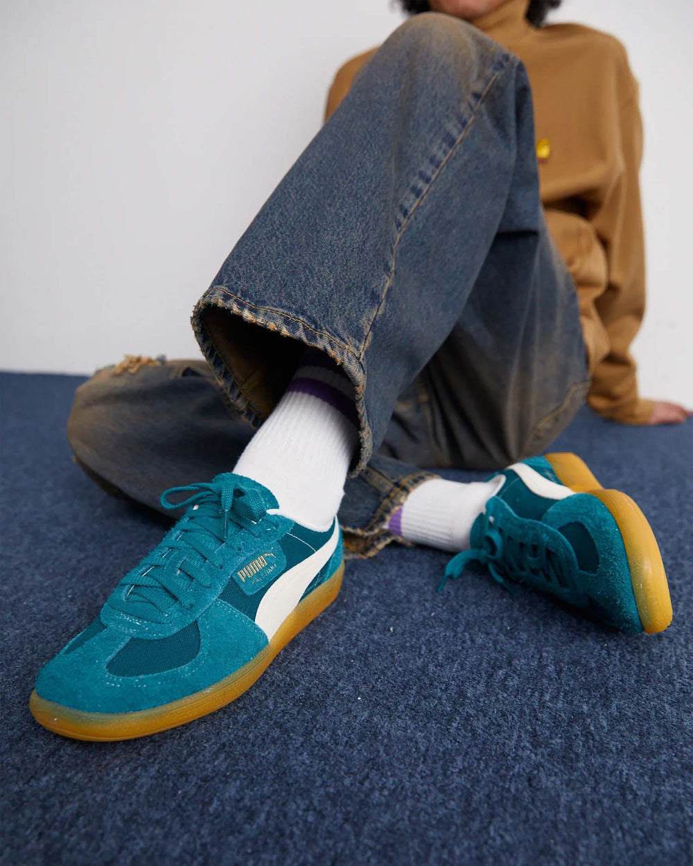 Puma Palermo Vintage Petrol Groen/Gum