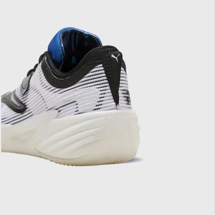 Puma All-Pro NITRO 2 Shammgod Basketbalschoen Zwart Wit achteraanzicht