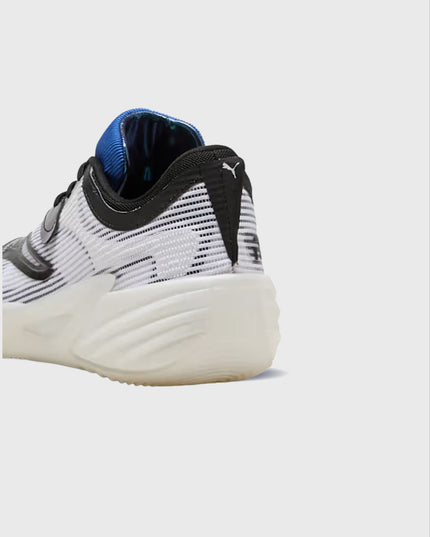 Puma All-Pro NITRO 2 Shammgod Basketbalschoen Zwart Wit achteraanzicht