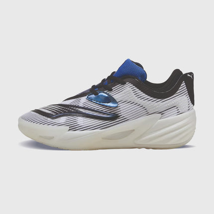 Puma All-Pro NITRO 2 Shammgod Basketbalschoen Zwart Wit lINKS neusaanzicht