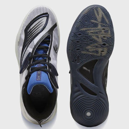 Puma All-Pro NITRO 2 Shammgod Basketbalschoen Zwart Wit boven en onder aanzicht