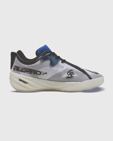 Puma All-Pro NITRO 2 Shammgod Basketbalschoen Zwart Wit Rechts neusaanzicht