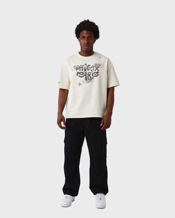 Project X Paris Y2K T-shirt Beige