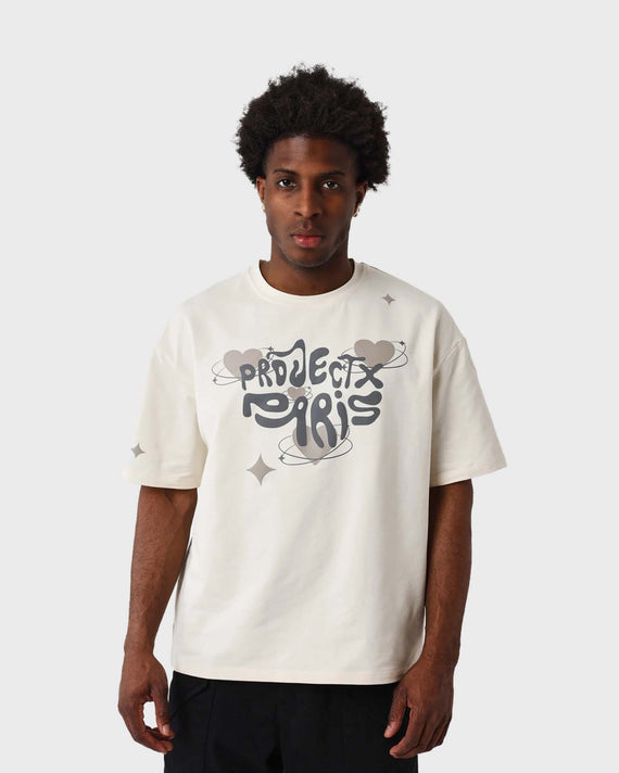 Project X Paris Y2K T-shirt Beige