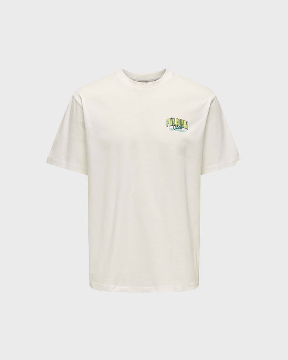 Only & Sons Pina Colada T-shirt Wit