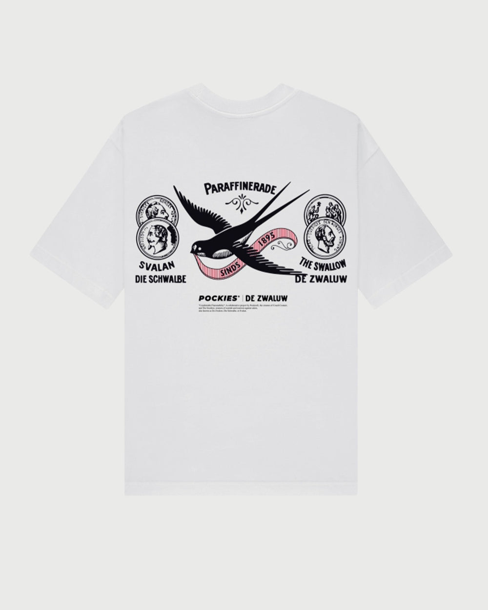 Pockies Swallow T-Shirt Wit achter