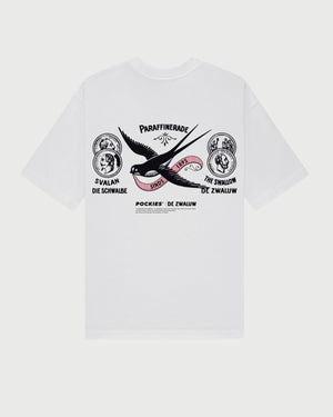 Pockies Swallow T-Shirt Wit achter
