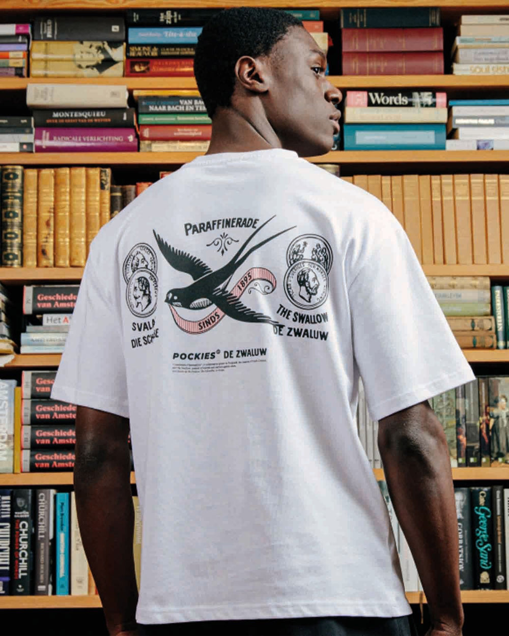 Pockies Swallow T-Shirt Wit achter