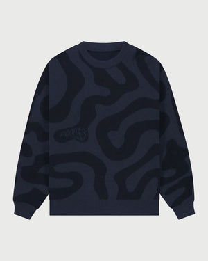 Pockies Swirl Knit Sweater Navy mod 