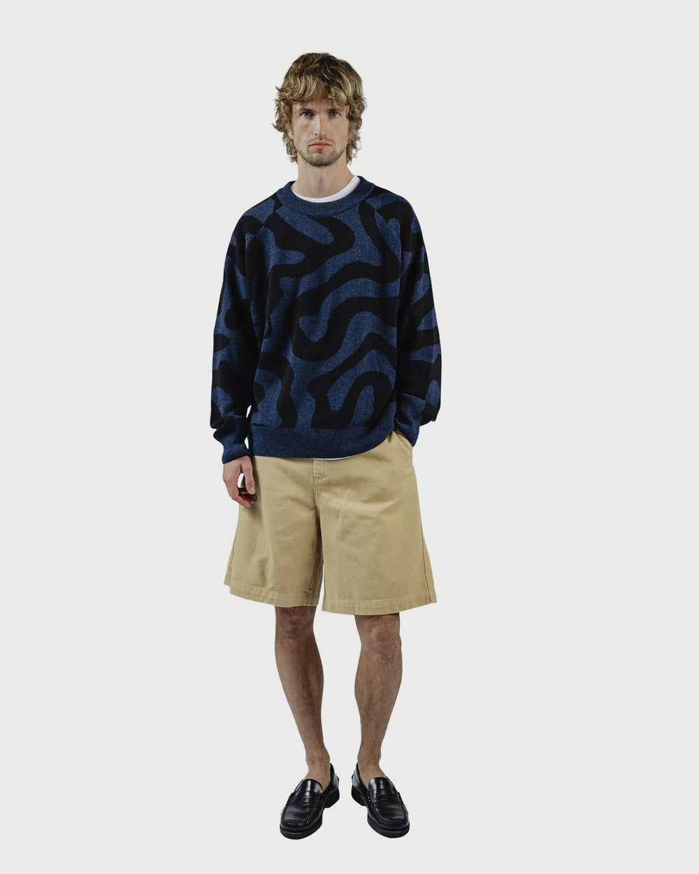 Pockies Swirl Knit Sweater Navy voor