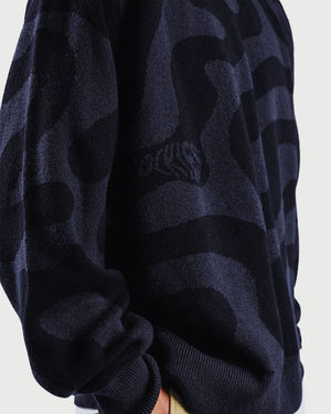 Pockies Swirl Knit Sweater Navy zijaanzich
