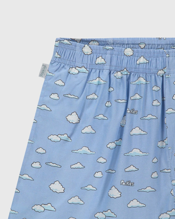Pockies Blue Clouds Boxer cu band boven