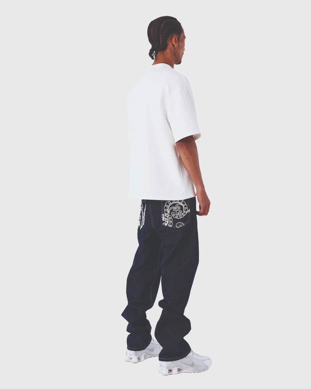 Project X Paris Bandana Denim Broek Donkerblauw voor