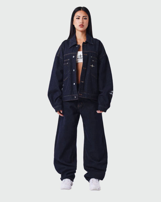 Project X Paris Dames Dark Denim Jeans ver