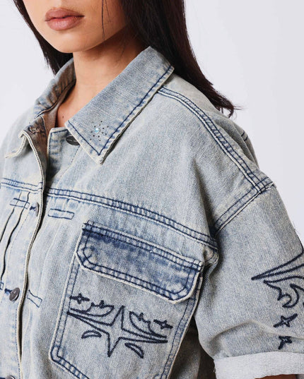  Project X Paris Dames Denim Vest cu