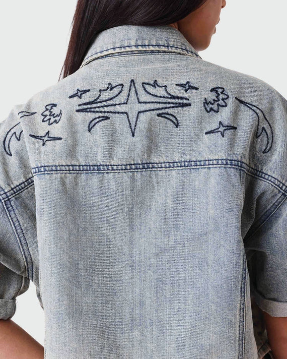  Project X Paris Dames Denim Vest achter