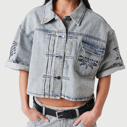  Project X Paris Dames Denim Vest voor