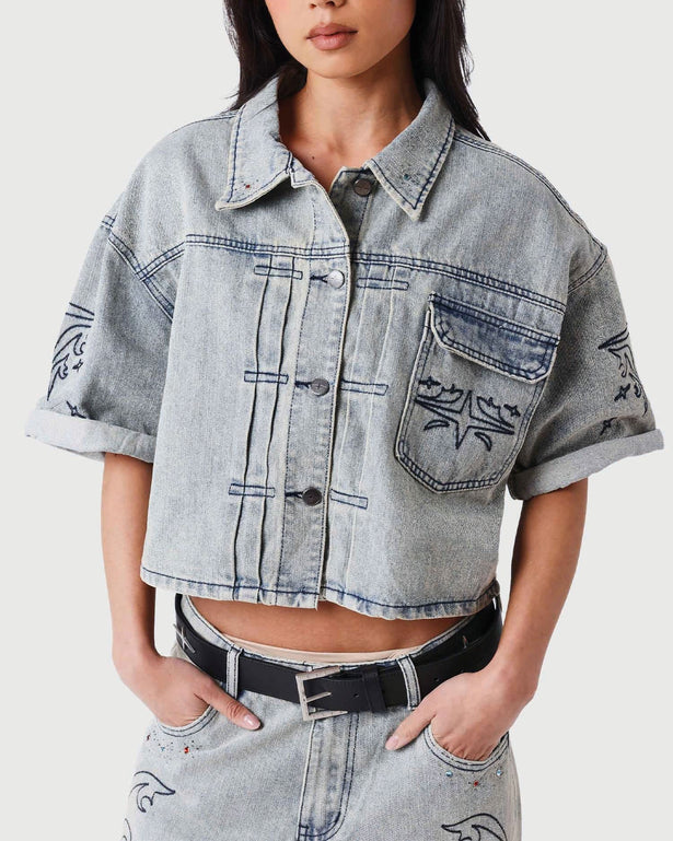  Project X Paris Dames Denim Vest voor