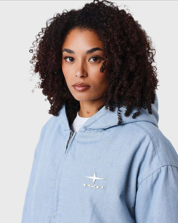 Project X Paris Dames Hoodie Polaris Frost Blauw zijaanzicht cu