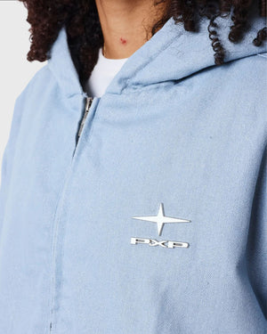 Project X Paris Dames Hoodie Polaris Frost Blauw cu logo