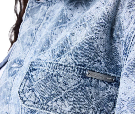 ProjectXParisGeometricpatterndenimjacketBlauwDetail1