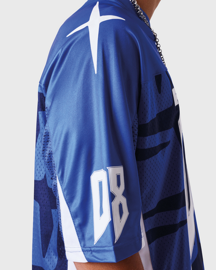 Project X Paris Jersey Blauw zijkant mouw 