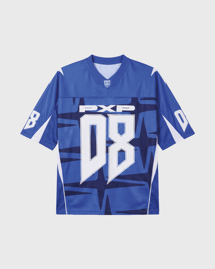 Project X Paris Jersey Blauw vooraanzicht witte letters blauw