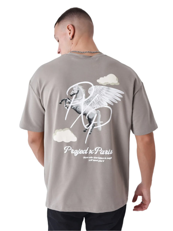 Project X Paris Pegasus Cloud T-shirt Grijs