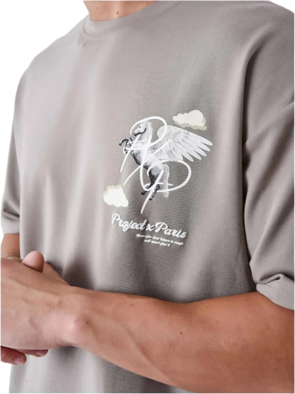 Project X Paris Pegasus Cloud T-shirt Grijs