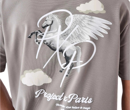 Project X Paris Pegasus Cloud T-shirt Grijs