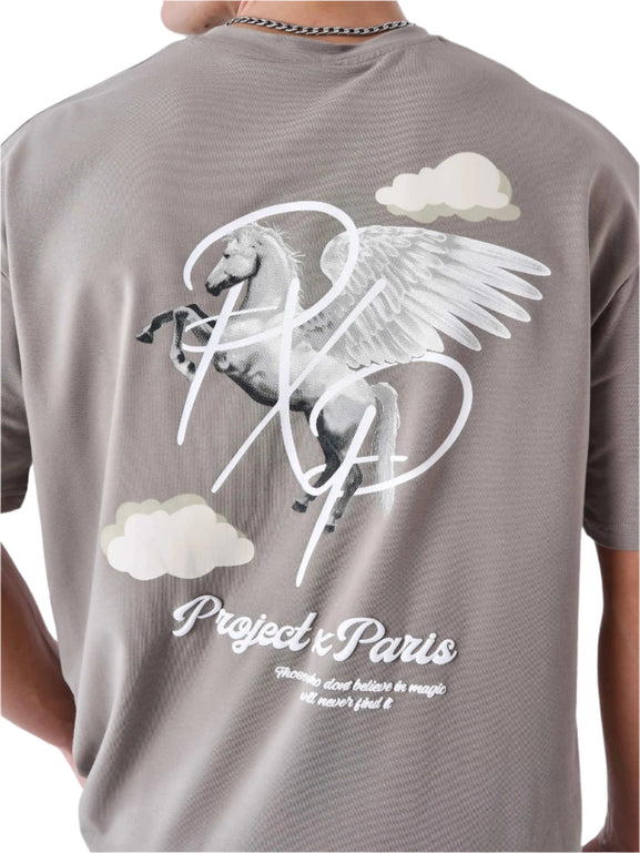 Project X Paris Pegasus Cloud T-shirt Grijs