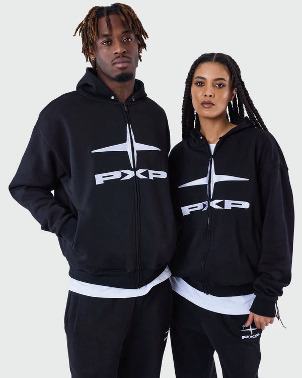 Project X Paris Polaris Vest Zwart 2 personen aanzicht